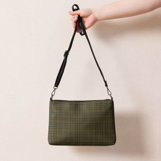 Plaid Crossbody bag Olive Green