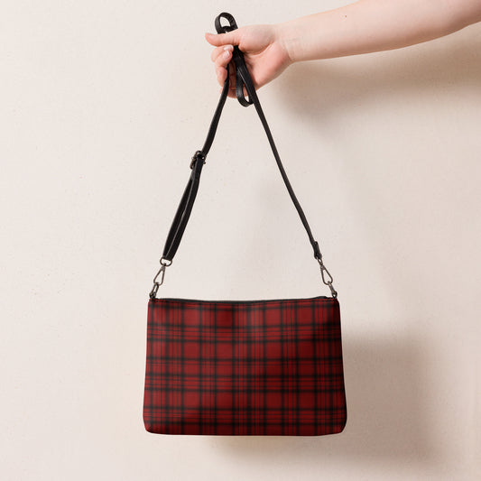 Timeless Red Black Plaid Crossbody bag