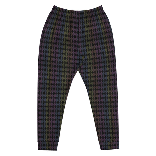 Retro Colored Checkered Pattern Men's Joggers