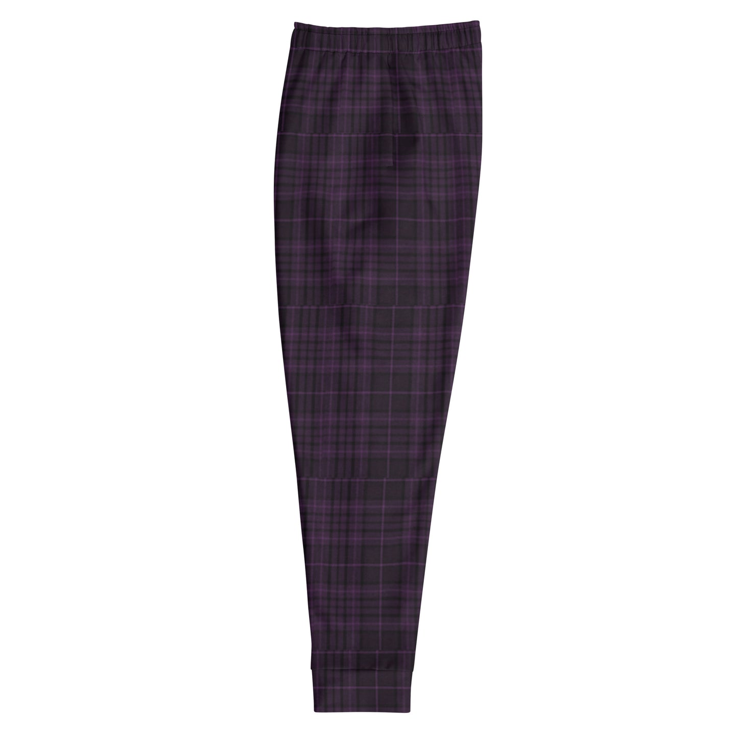 Joggers for Men | Dark Purple Plaid