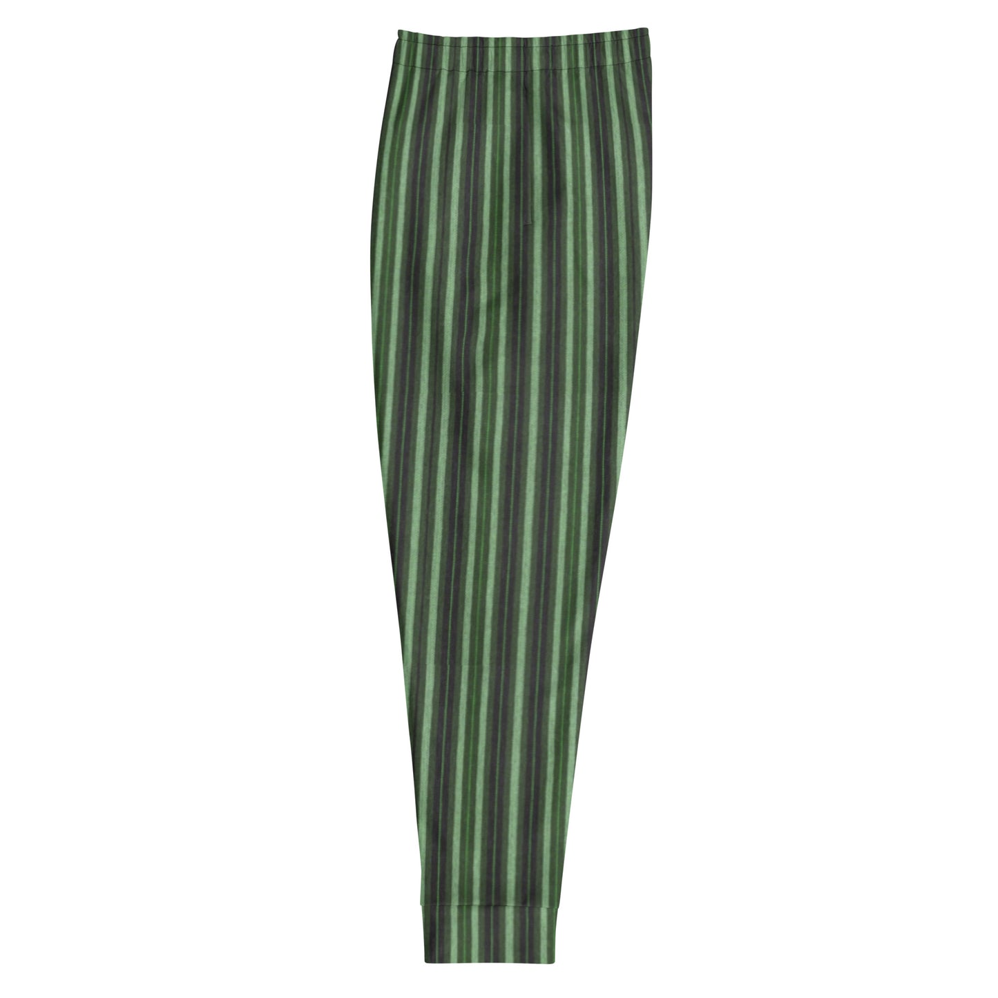 Men's Joggers with Black and Green Stripes