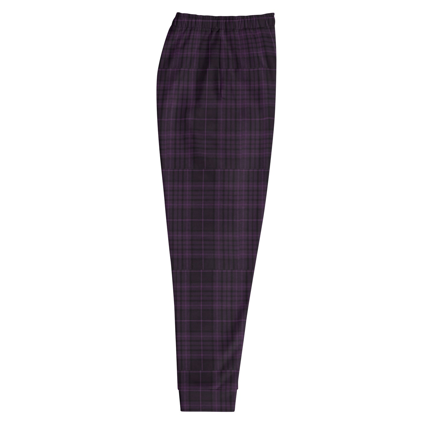 Joggers for Men | Dark Purple Plaid