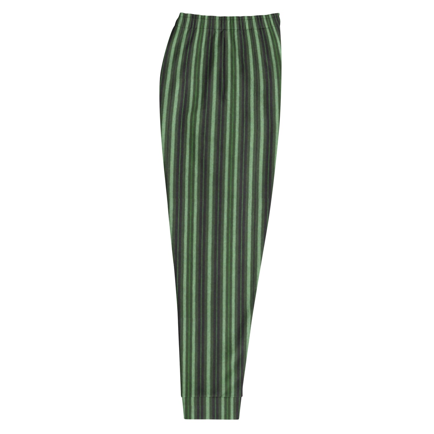 Men's Joggers with Black and Green Stripes