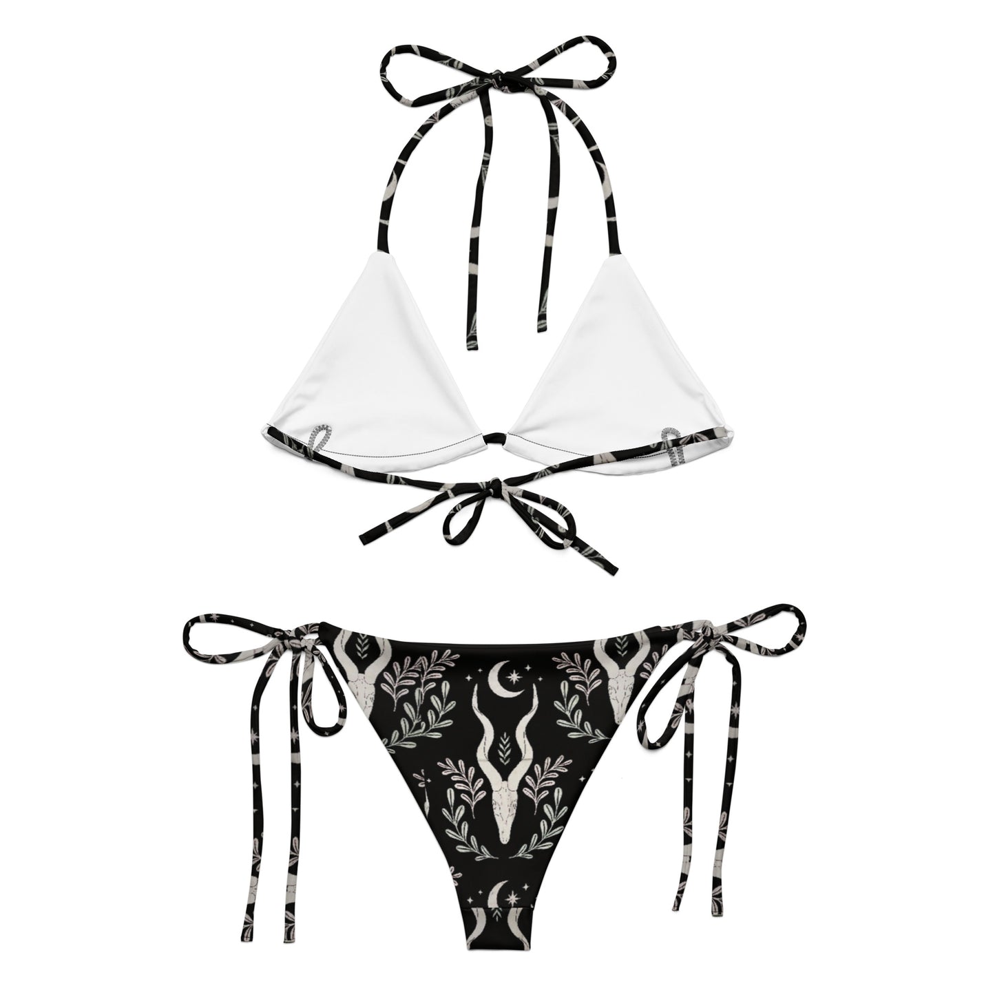 Western Whimsical Goth String Bikini