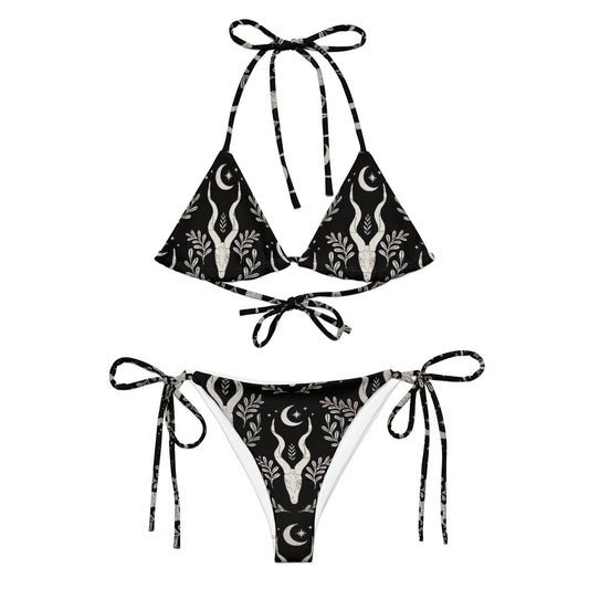 Western Whimsical Goth String Bikini