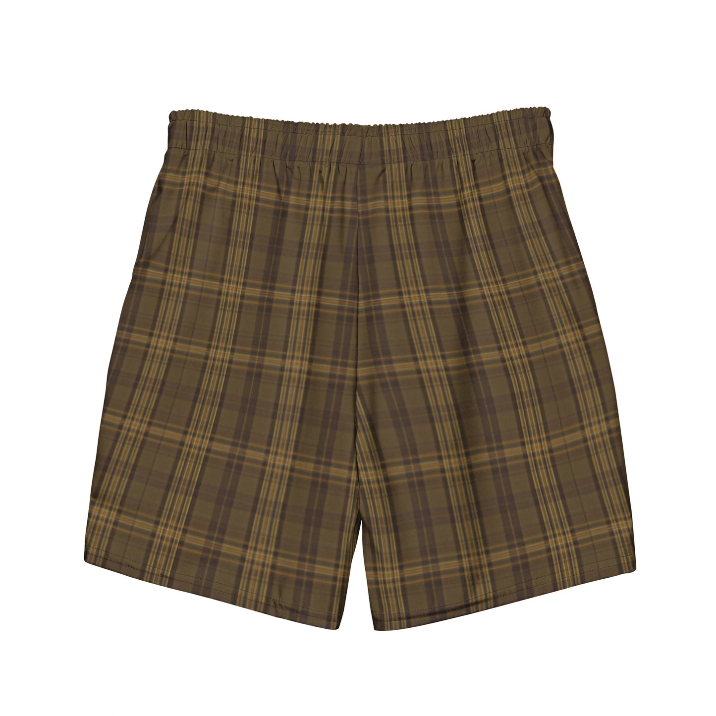 Old School Brown Plaid | Men's Swim trunks