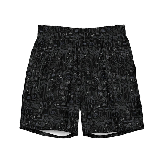 Occult Vibes Men's Goth Swim Trunks