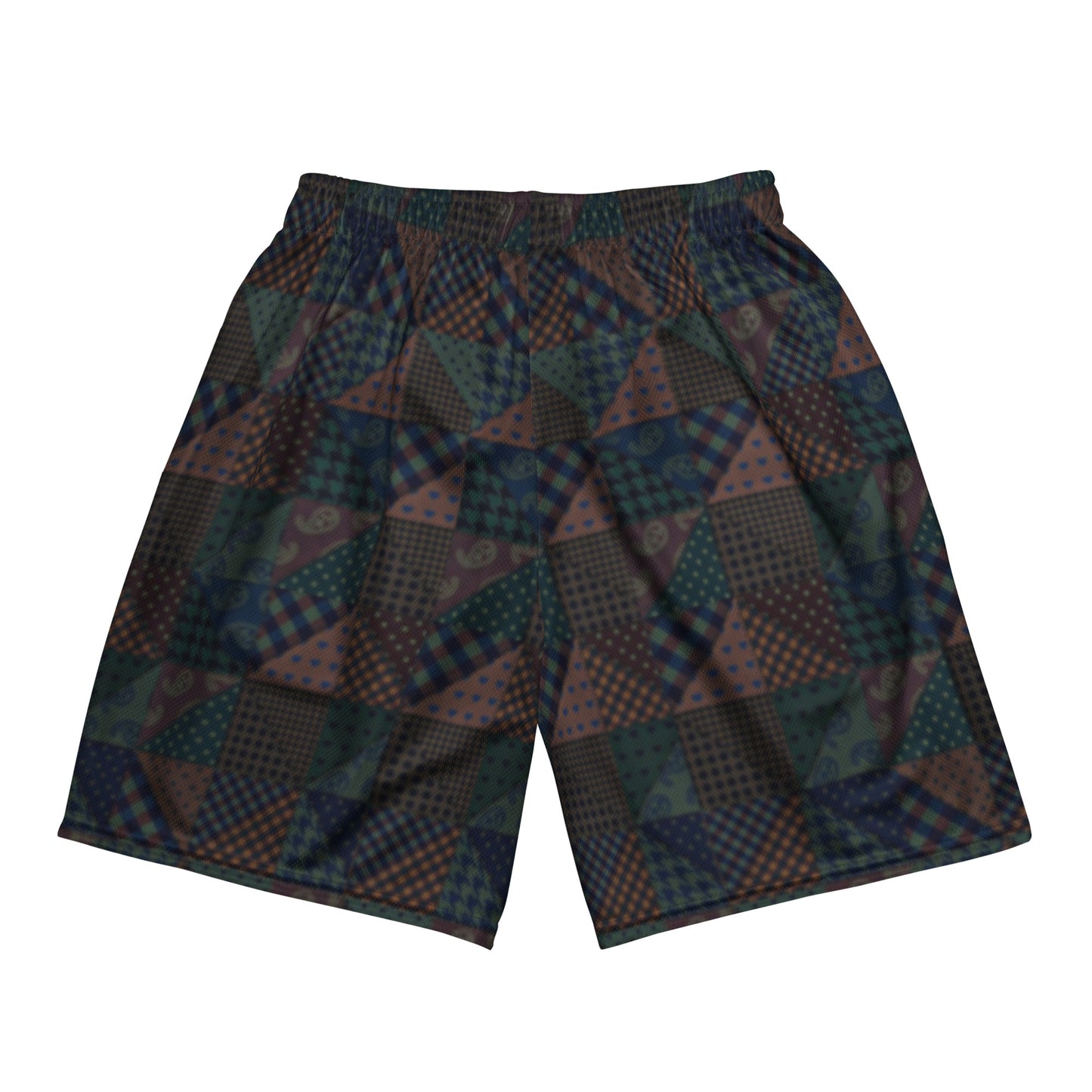 Vintage Pattern Men's Retro Mesh Basketball Shorts