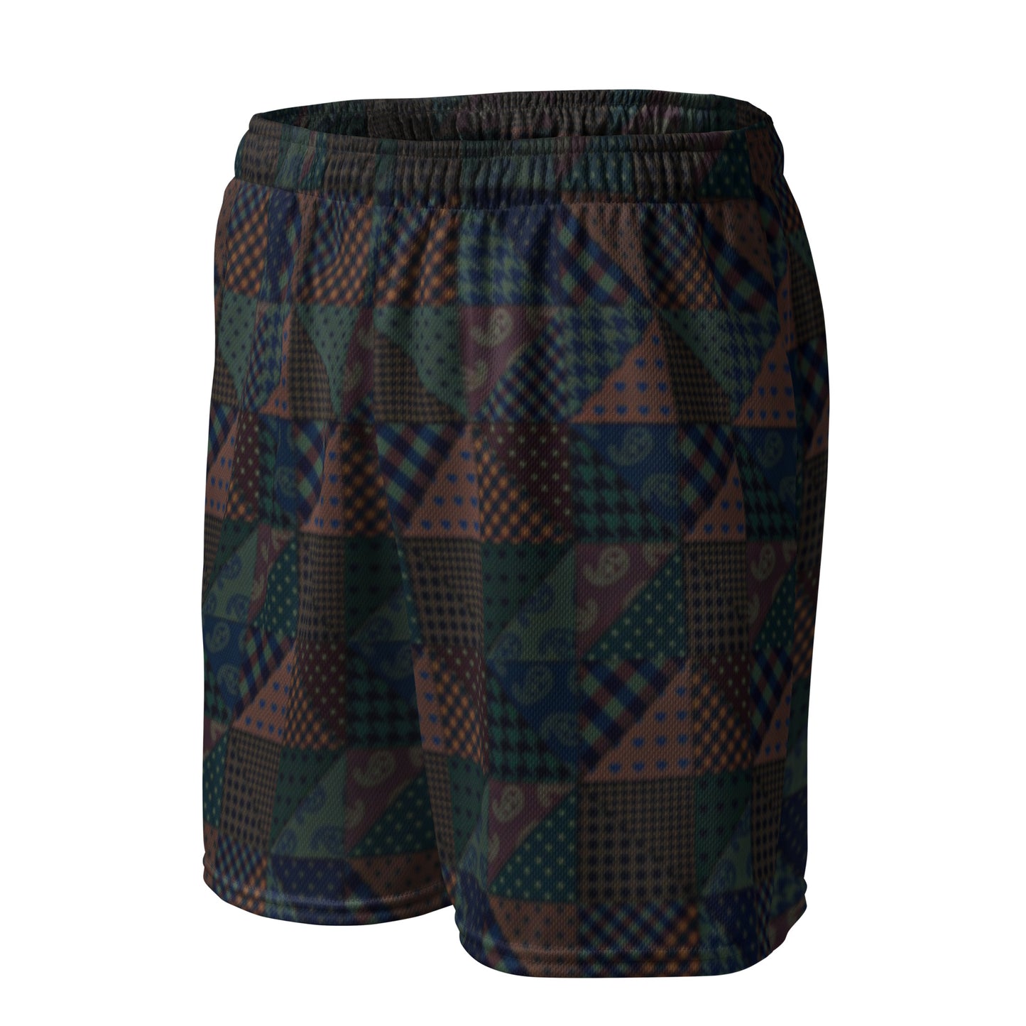 Vintage Pattern Men's Retro Mesh Basketball Shorts