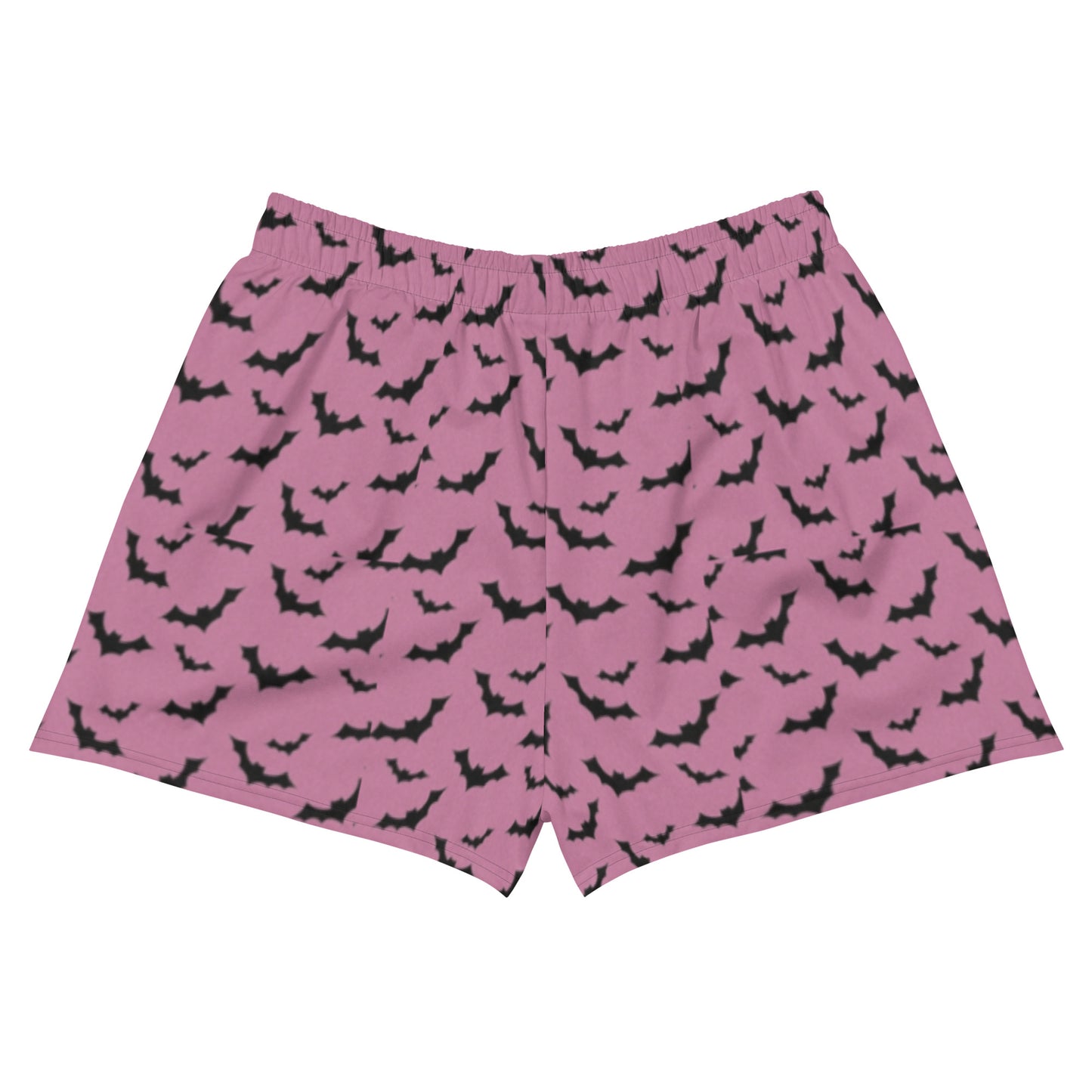 Bat Print Pink Women’s Athletic Shorts