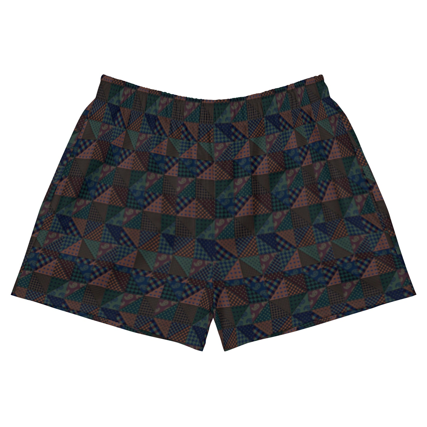 Quilt Pattern Retro Women’s Athletic Shorts Product