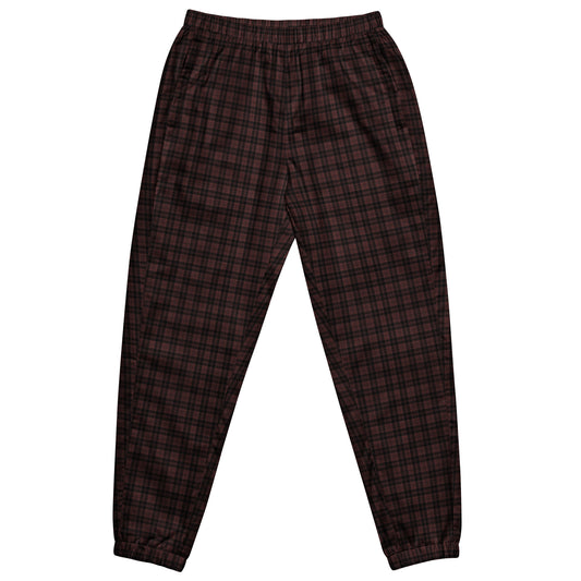 Black Dark Red Brown Men's Track Pants