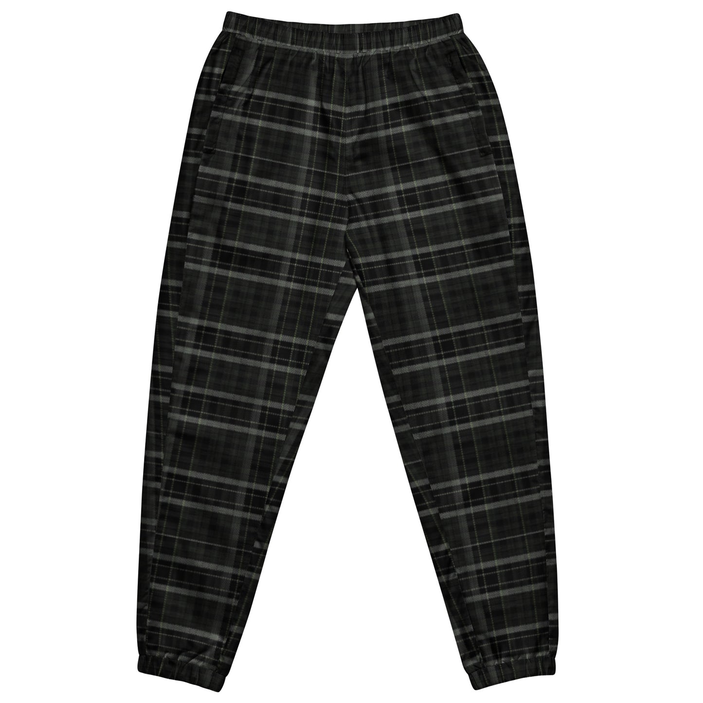 Retro Black Plaid Women's Track Pants