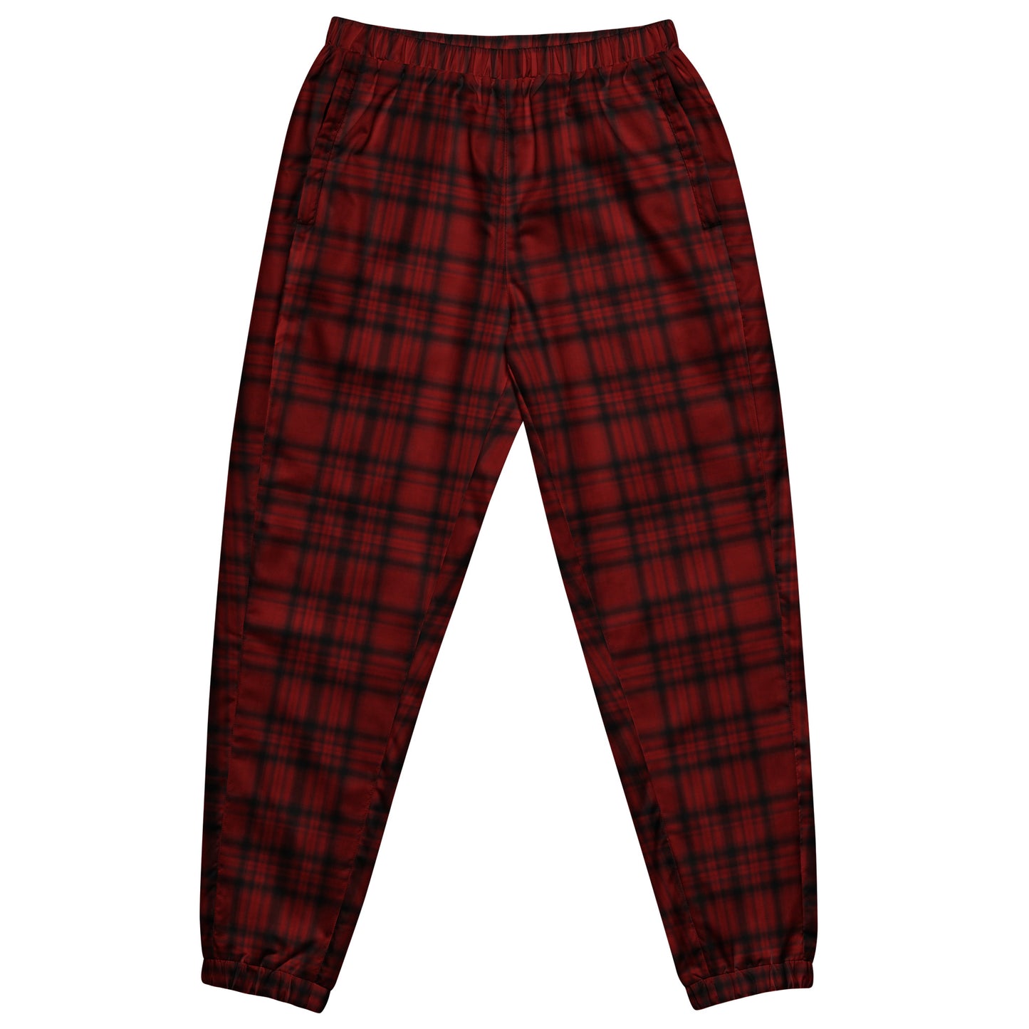 Plaid Track Pants | Red Black