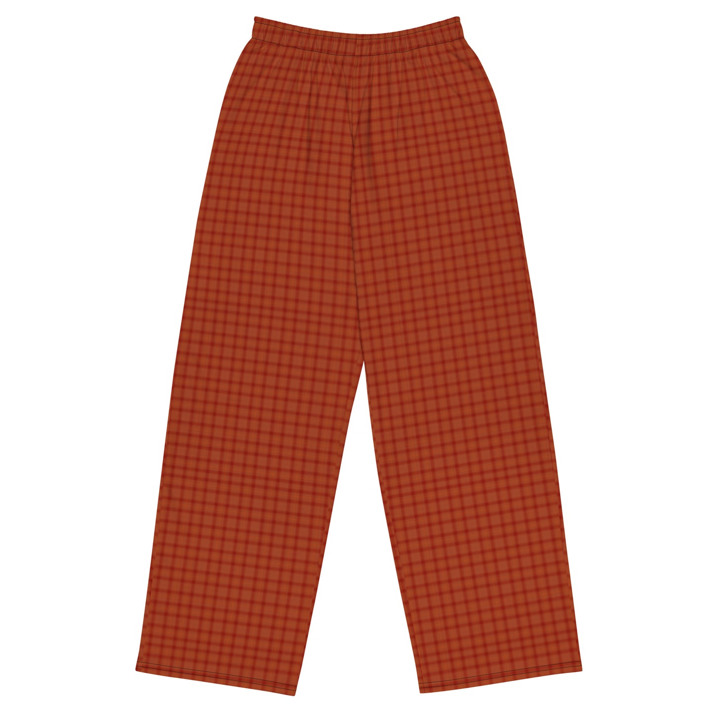 Dark Orange Wide-Leg Pants